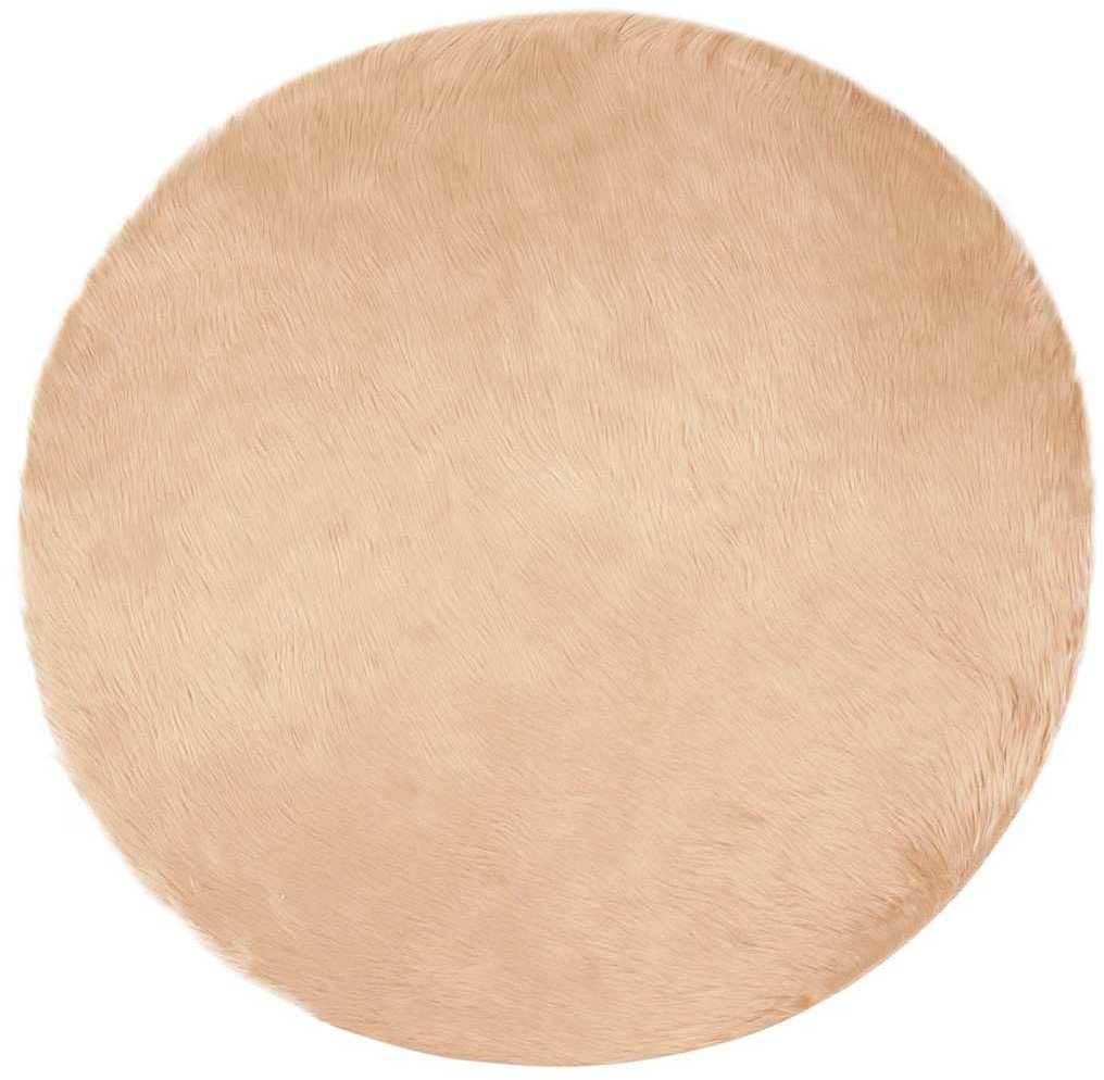 vidaXL Sztuczny dywan owczy beżowy 80 x 80 cm