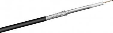 Przewód Goobay 100 dB kabel koncentryczny antenowy do zastosowań na zewnątrz budynku, ekranowanie 2x, CU, 100 m, - Długość kabla 100 m