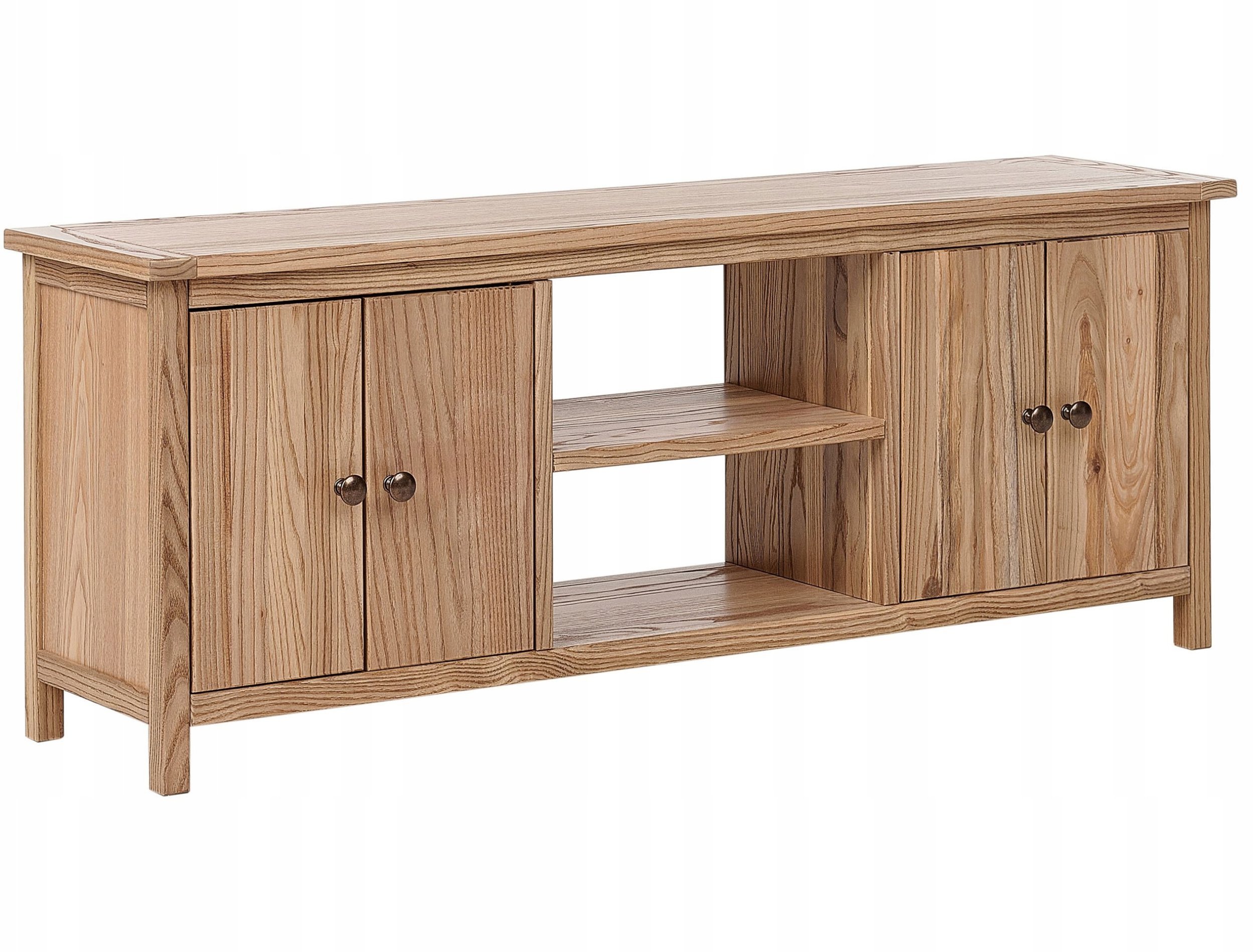 Beliani Szafka RTV SALTON Drewno Brązowy