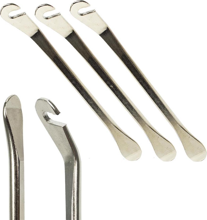 Łyżki do opon OTO BIKE, stalowe, z haczykiem, 3 sztuki