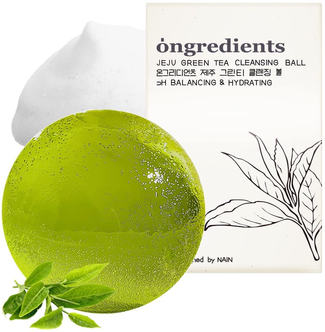 Ongredients Jeju Green Tea Cleansing Ball Żelowa kula do mycia twarzy i ciała 110g