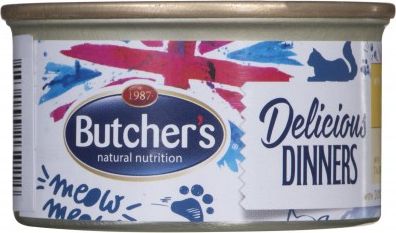 Butcher’s Classic Delicious Dinners z kurczakiem i indykiem - puszka 85g