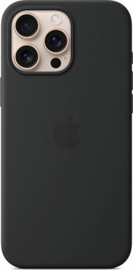 Apple APPLE iPhone 16 Pro Max Silicone Case with MagSafe - Black