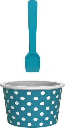 Zak!designs Zak! - Miseczka na lody, niebiesko-biała