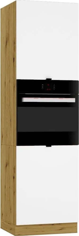 Szafka pod piekarnik GIANNA D60PK/2133 P/L biała alaska/dąb artisan STOLKAR