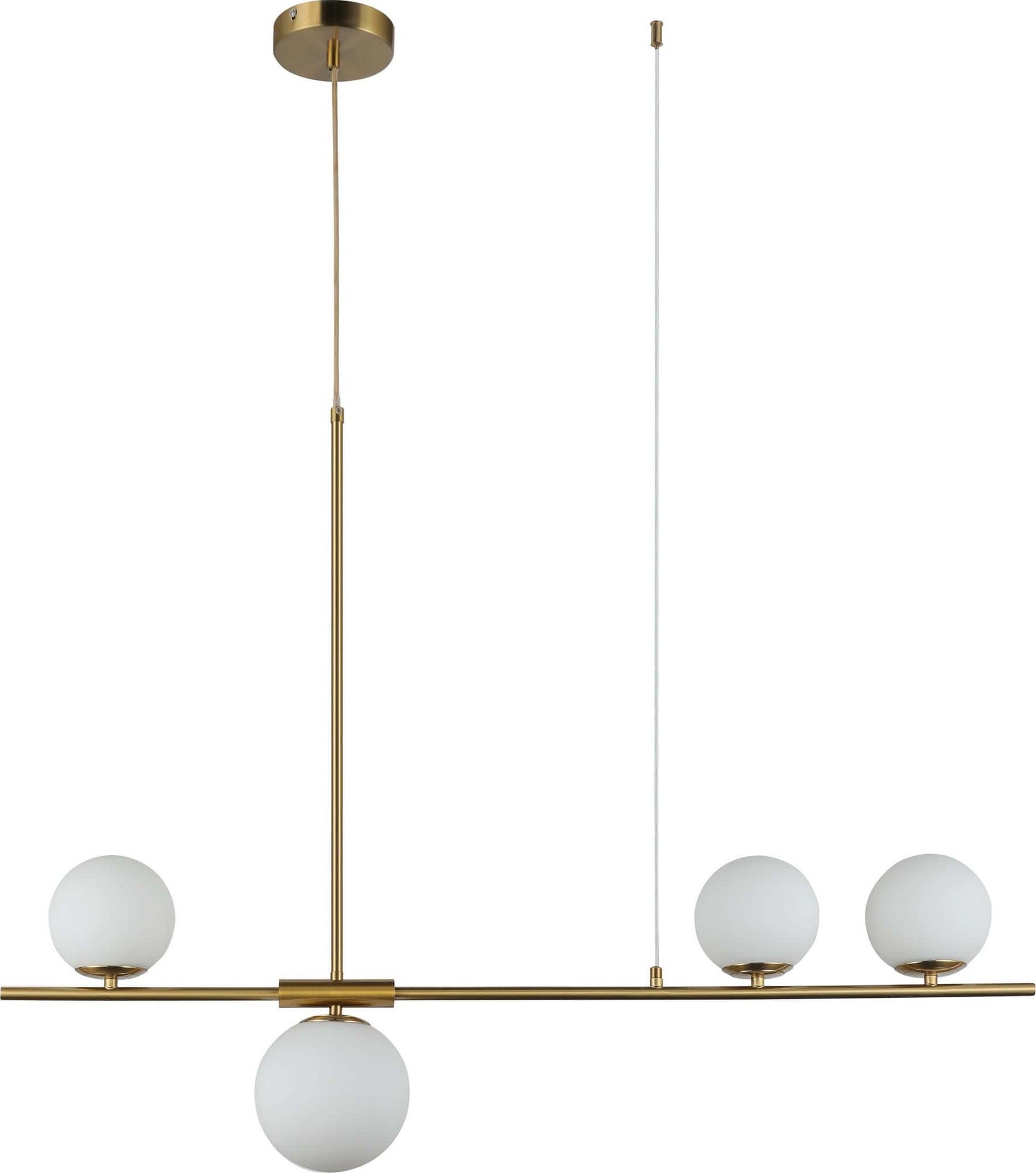 Lampa wisząca Azzardo Salonowa lampa wisząca Sandra modernistyczna złota biała