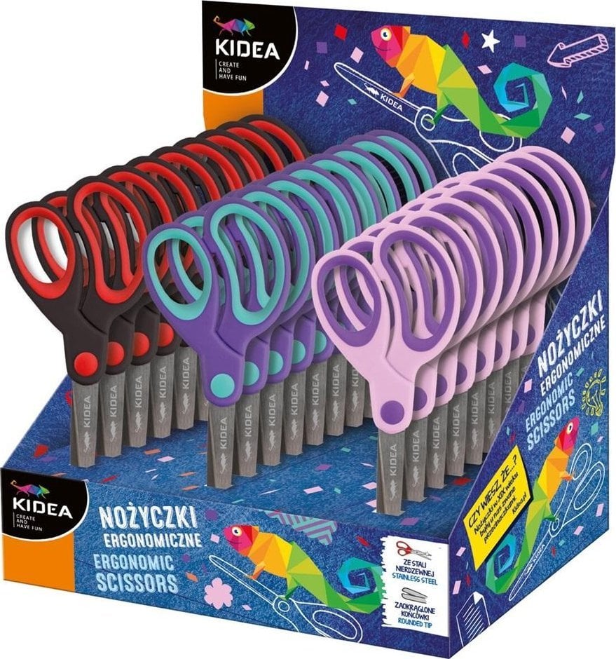 Derform Nożyczki ergonomiczne A (24szt) KIDEA