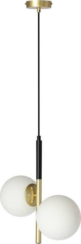 Lampa wisząca Candellux Lampa wisząca czarny mat/złota 2xE14 Duo 32-01269