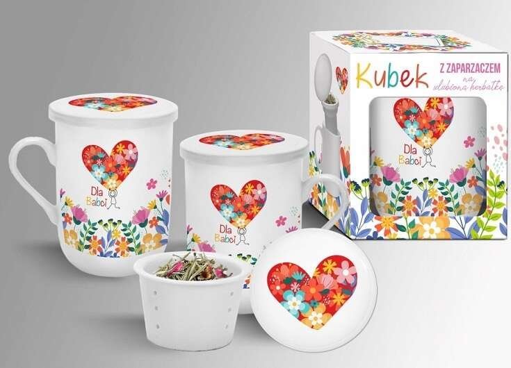 BGtech Kubek z zaparzaczem - Dzień Babci 300ml