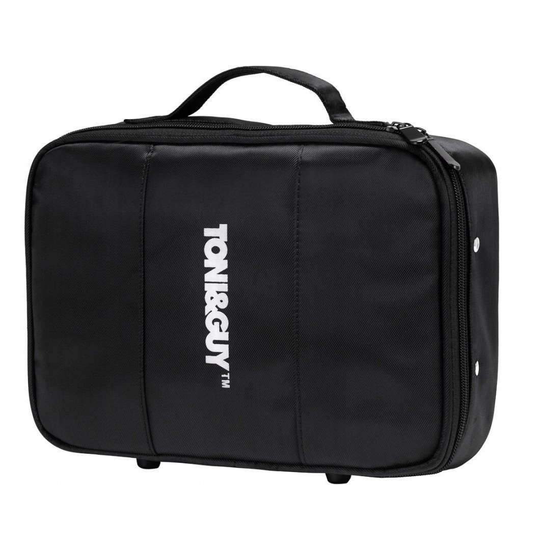 Kuferek fryzjerski barberski czarny materiał