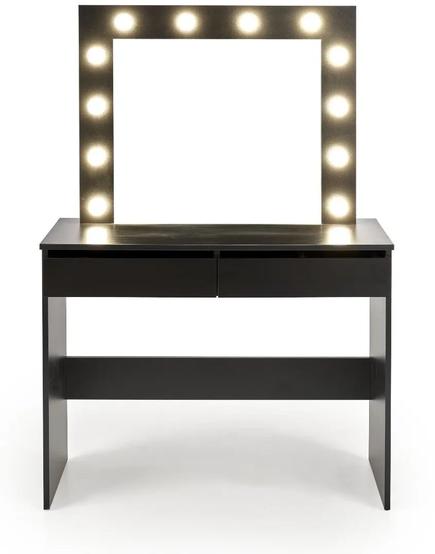 Toaletka HOLLYWOOD czarna HALMAR