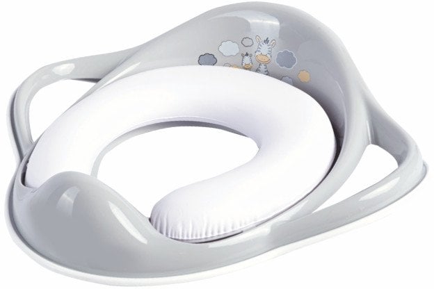 Maltex Nakładka miękka z gumkami antypoślizgowymi Zebra szaro-biała (6181_60)