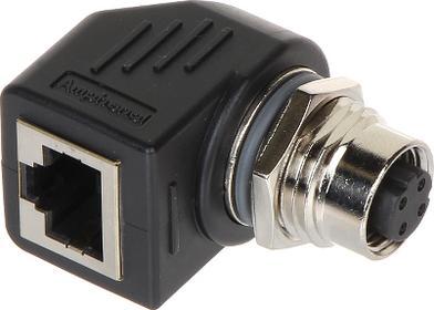 PRZEJŚCIE KĄTOWE M12D-G/RJ45-G