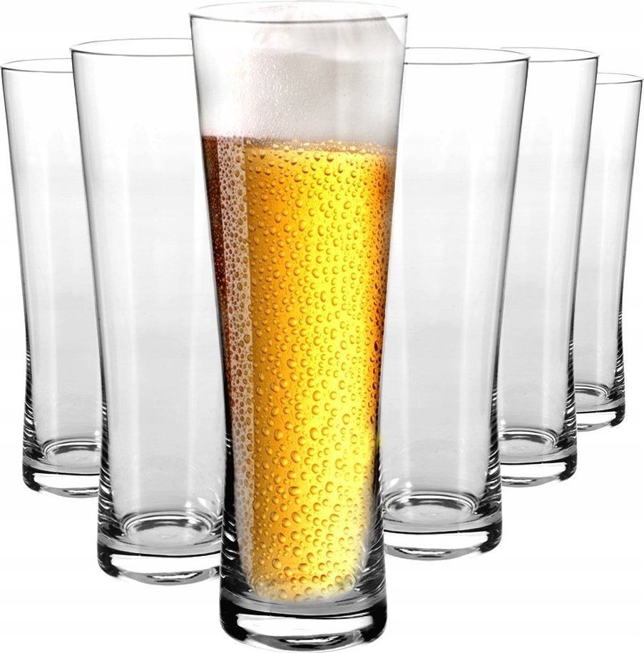 Krosno Szklanki do piwa Mixology KROSNO 6x500ml klepsydra