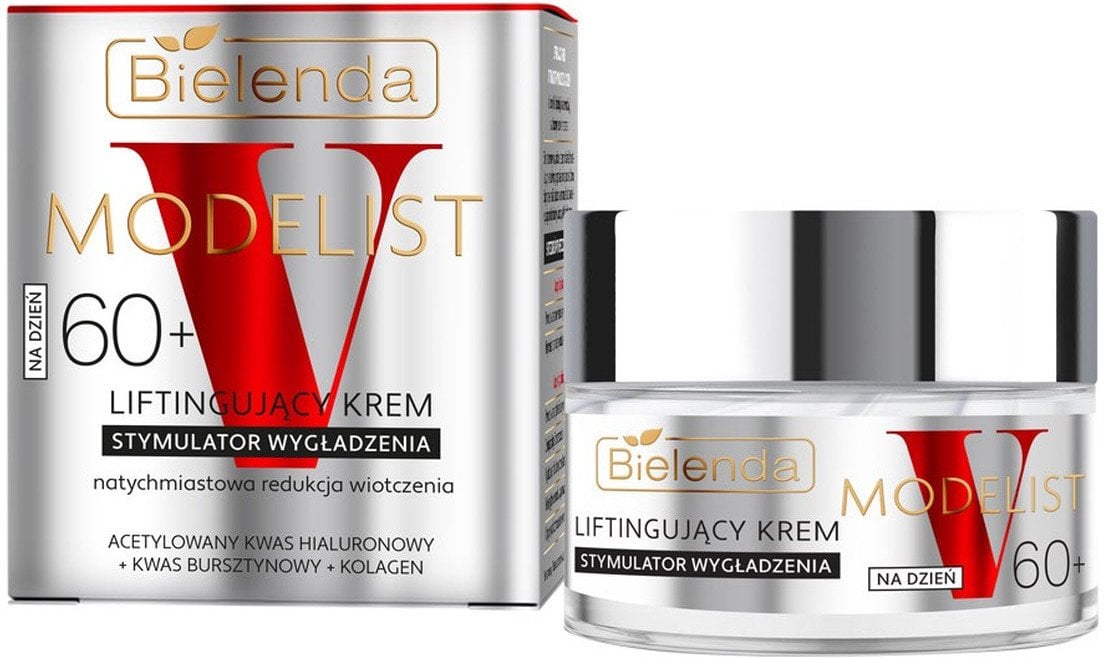 Bielenda V-Modelist Liftingujący krem - stymulator wygładzenia 60+ na dzień 50ml
