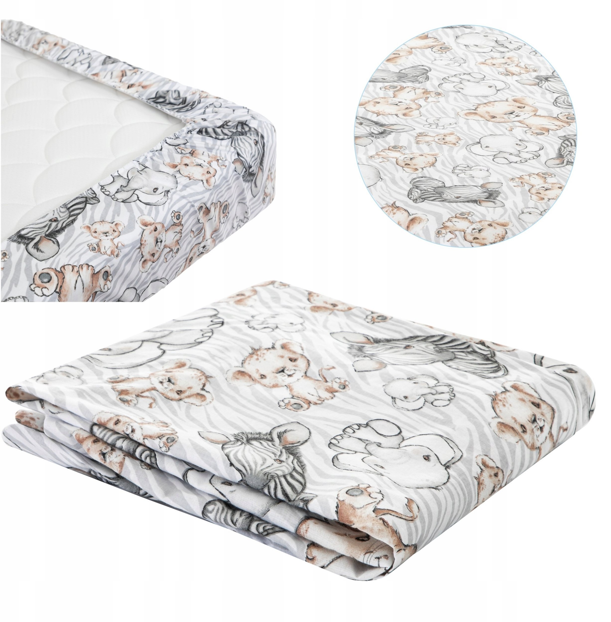 Pstryk Smyk PRZEŚCIERADŁO PRIME ZEBRA I LEW