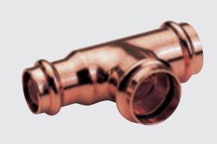 Conex Trójnik redukcyjny miedziany serii B Press 22 x 15 x 22mm (P513002215022)