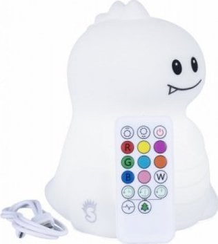 MesMed Lampka silikonowa nocna MM028 Dinu z pilotem
