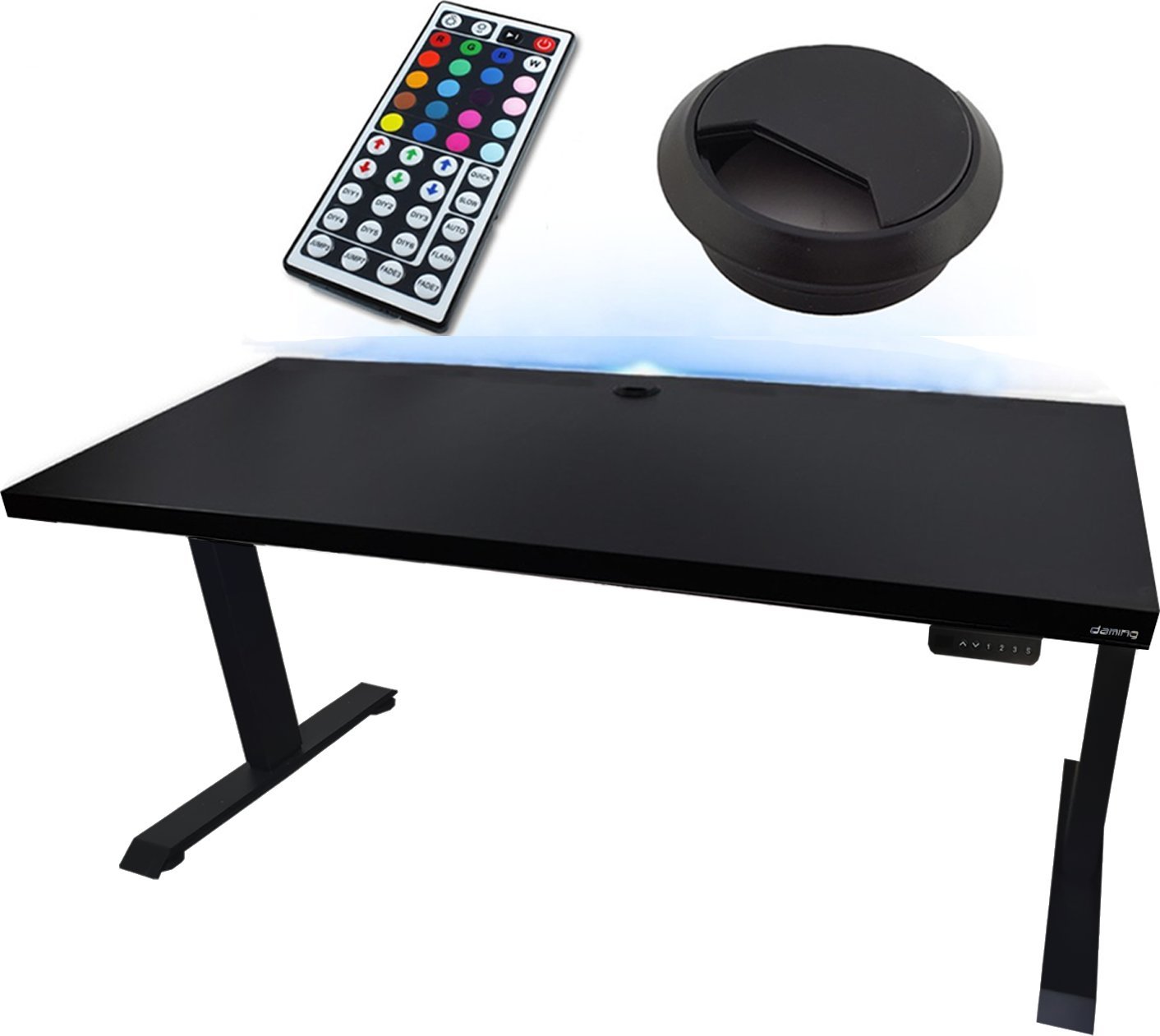 BIURKO ELEKTRYCZNE STABILNE REGULOWANE NOGI LOFTOWE METALOWE PRODUCENT