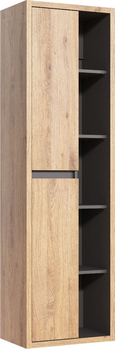 Comad Szafka łazienkowa DEVON 801 50 cm dąb/grafit słupek COMAD