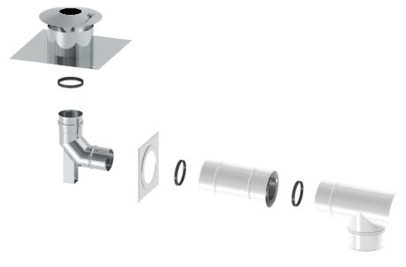 Jeremias Zestaw powietrzno-spalinowy w szacht komina 80/125 (75F940)
