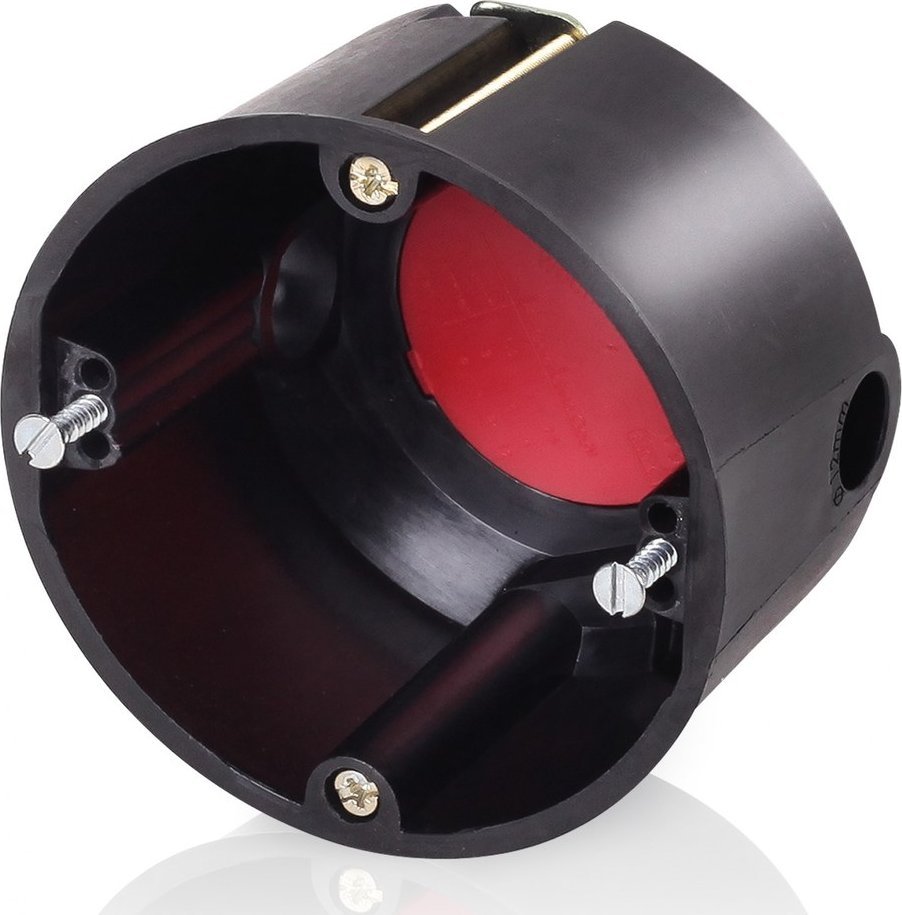 Simet Puszka przeciwogniowa, do pustych ścian, osprzętowa 60mm, głeboka, E90, czarny, BS117