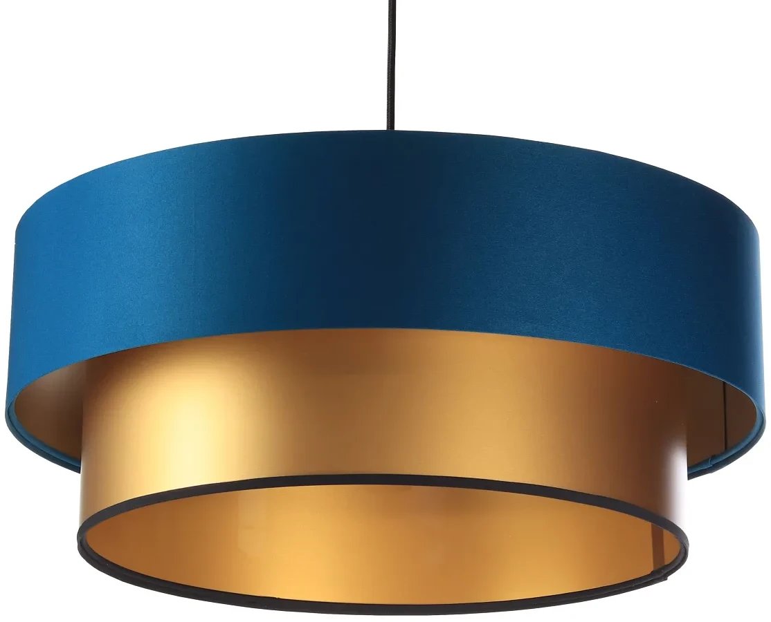Lampa wisząca DOUBLE BLUE 40 granatowa/złota BPS KONCEPT