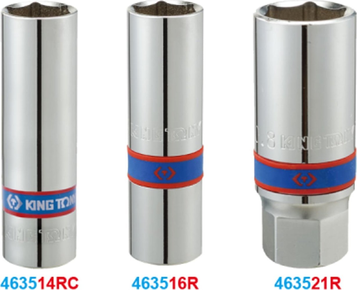 King Tony NASADKA DO ŚWIEC 1/2" 21mm x 68mm 6-kąt. WKŁADKA GUMOWA King Tony