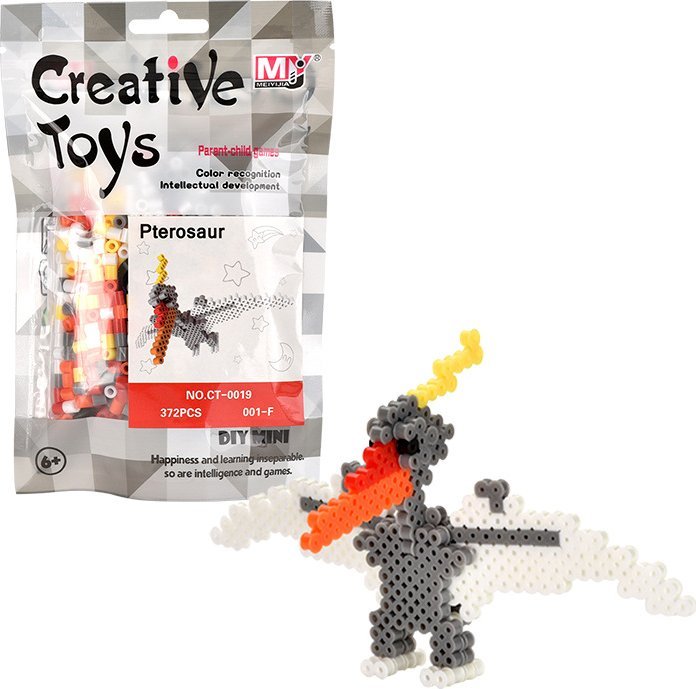 KORALIKI DO PRASOWANIA IRON BEADS DINOZAUR DINO