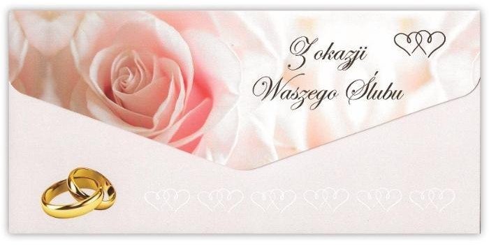 Karnet-koperta Ślub
