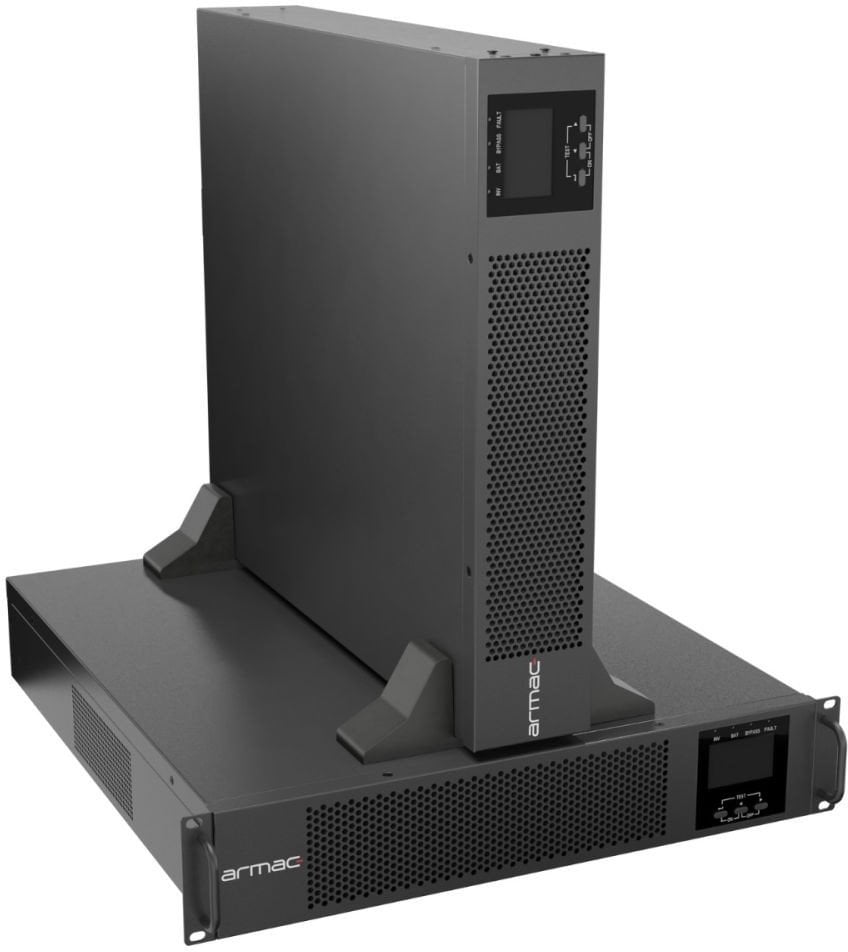 UPS RACK ARMAC R/2000I/PF1/DF ON-LINE 2000VA 8X IEC C13 USB-B LCD METALOWA OBUDOWA DUST-FREE