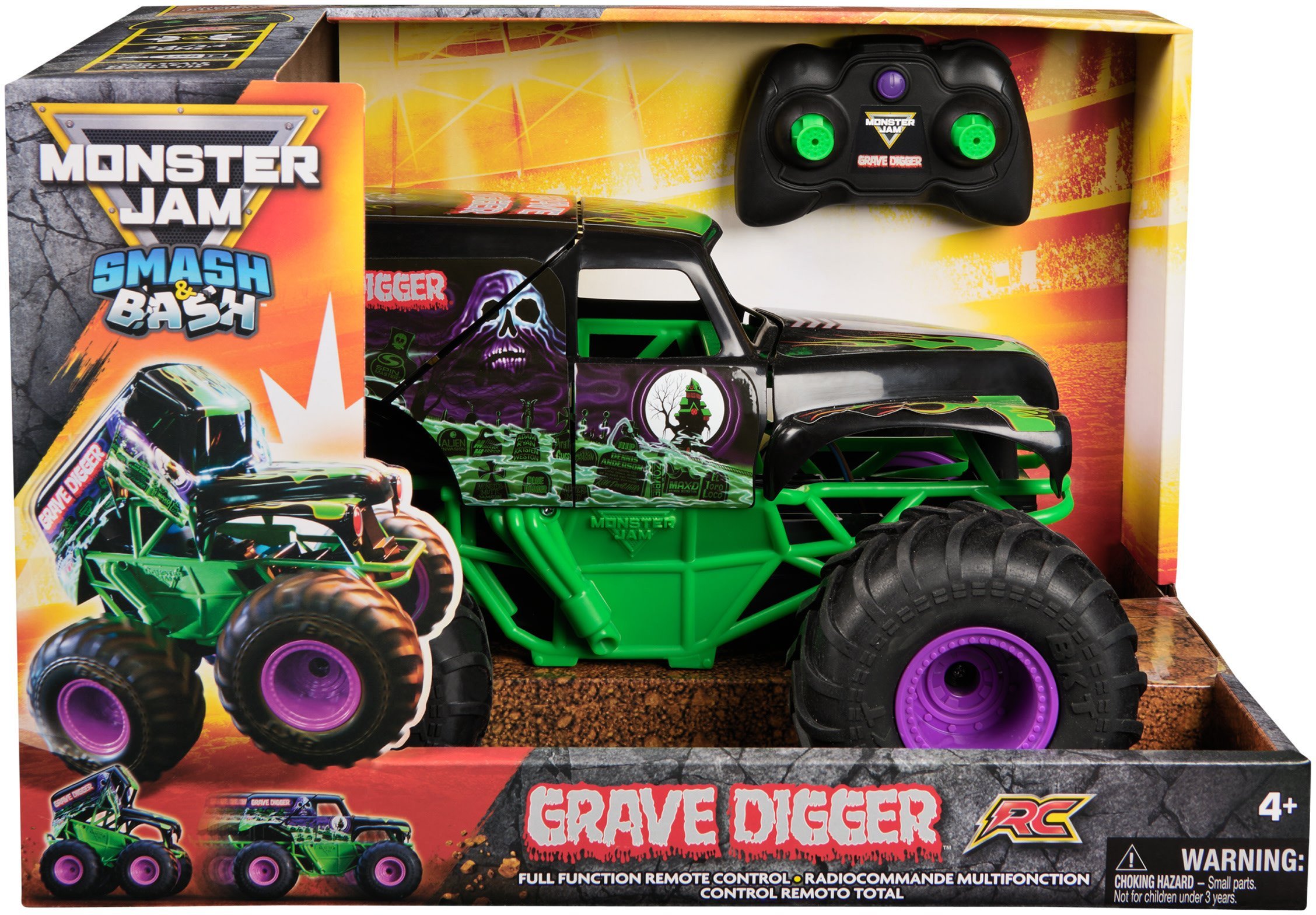 Monster Jam RC 1:15 Smash & Bash Grave Digger