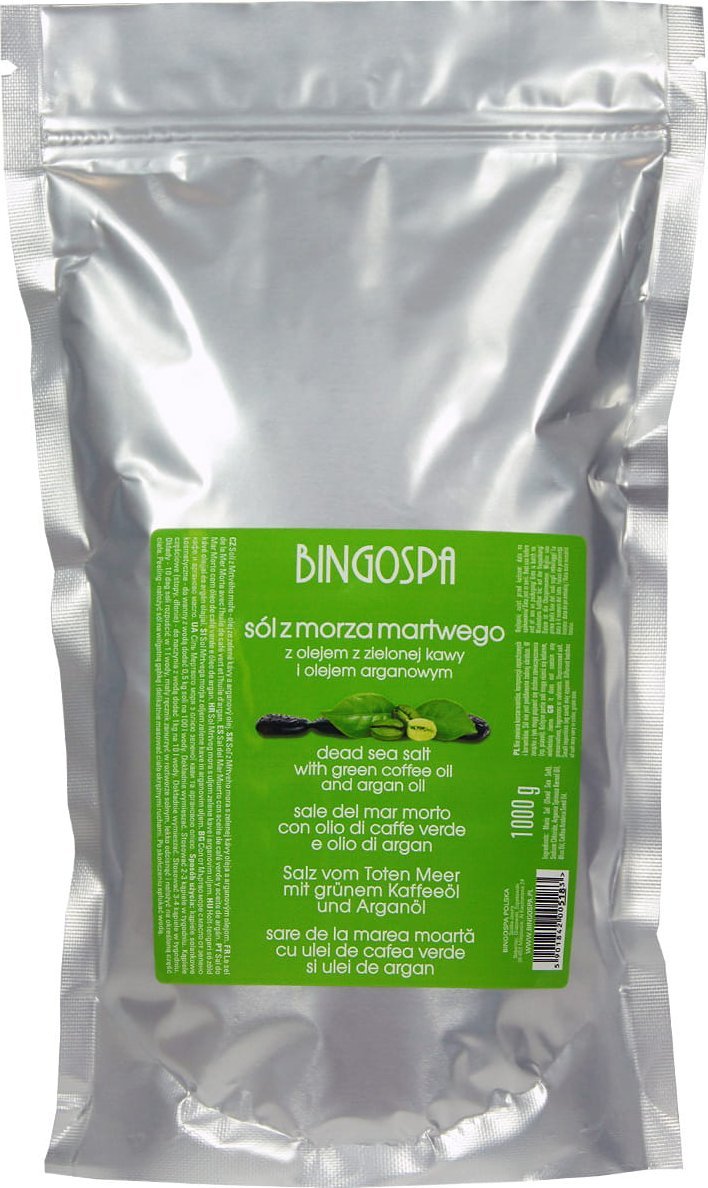 BingoSpa Sól z Morza Martwego z olejem z zielonej kawy i olejem arganowym 1000g