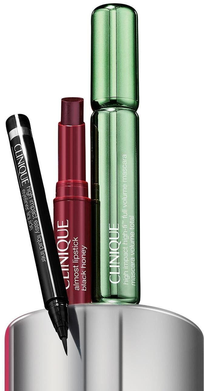 Clinique SET HIGH IMPACT HIGH-FI FULL VOLUME MASCARA 10 ML + ALMOST LIPSTICK 1.2G + HIGH IMPACT EASY LIQUID LINER 0,34G