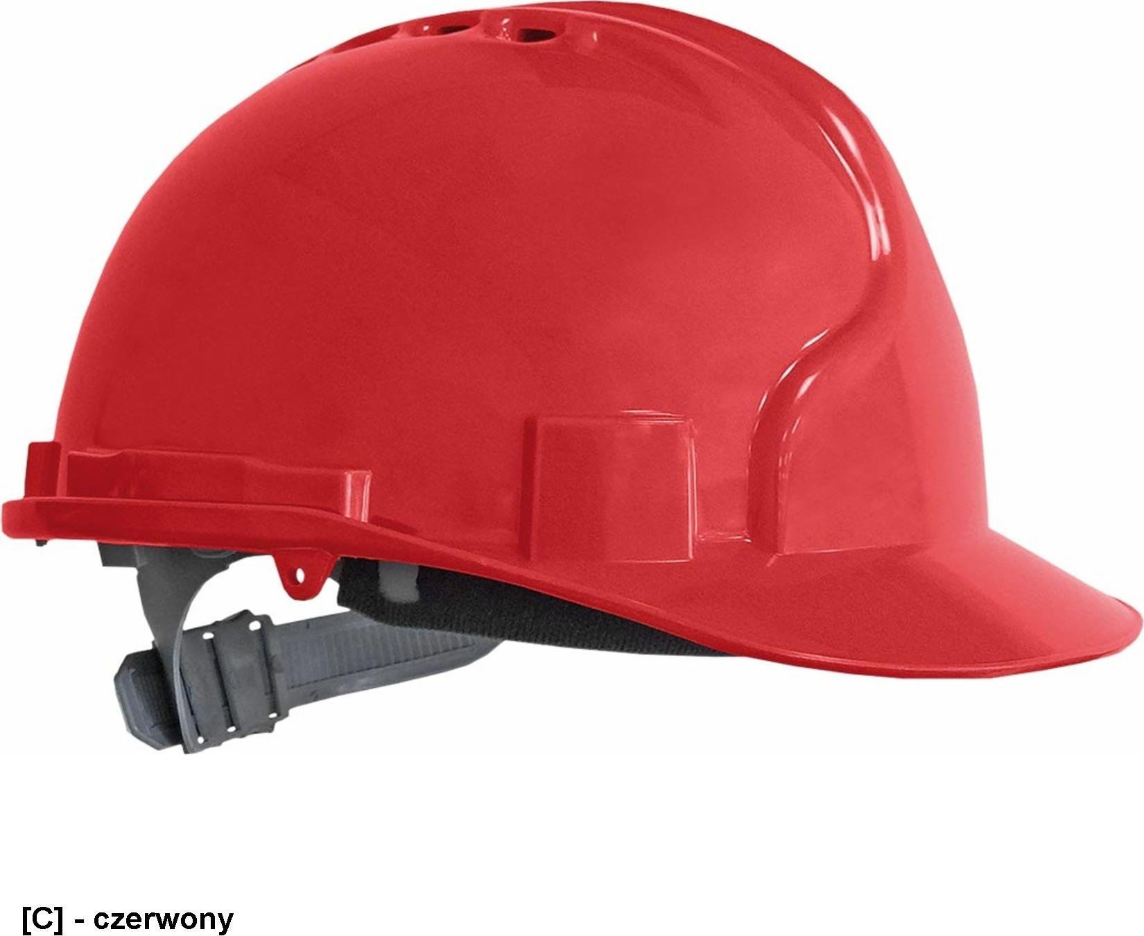 R.E.I.S. KAS - hełm, kask ochronny - czerwony. 53-63