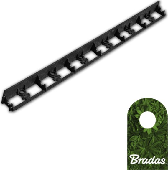 Bradas Obrzeże ogrodowe 58/1000mm TYP2 RIM-BORD-58 1m BLACK Bradas 0568