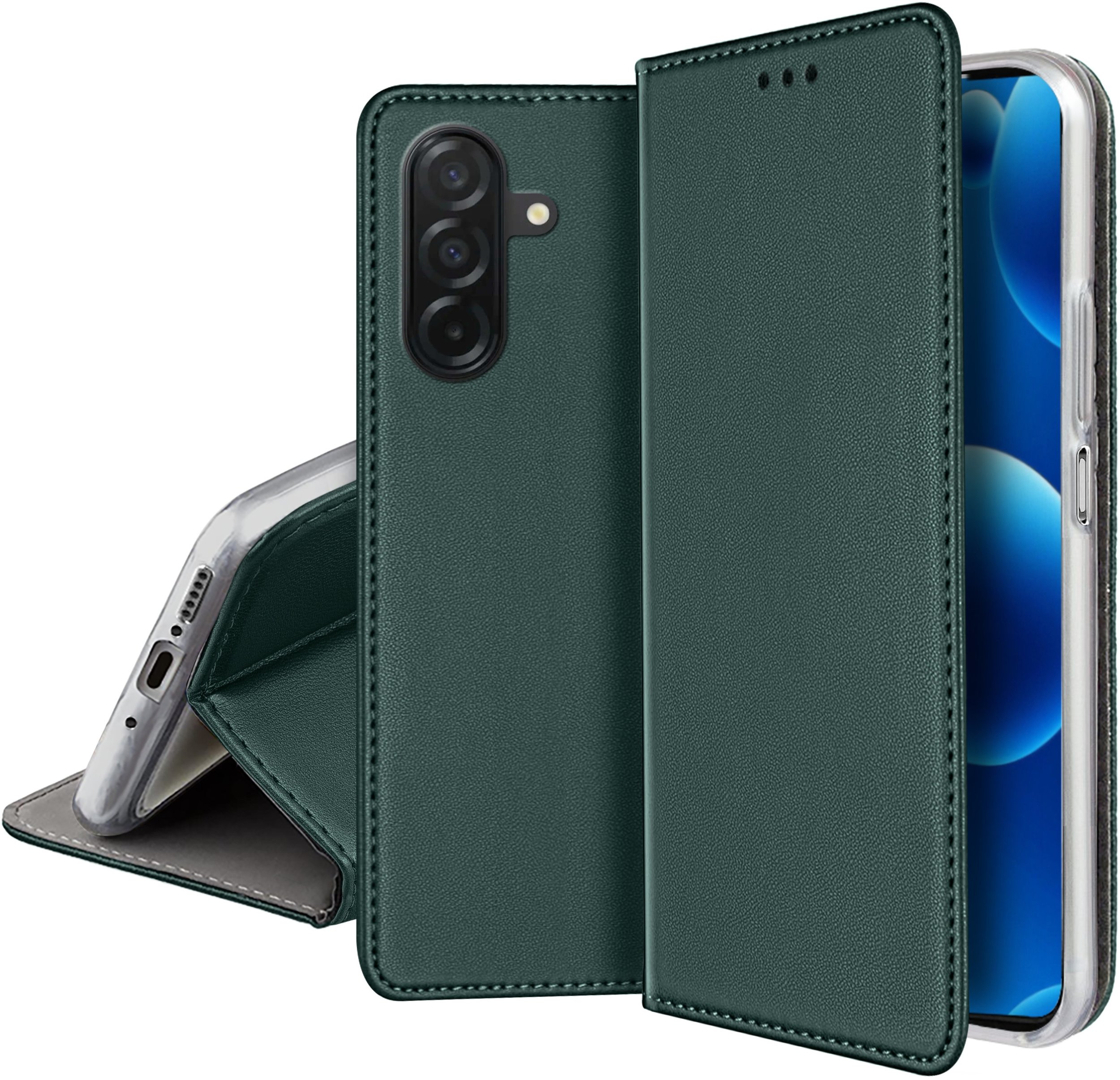 ETUI SKÓRZANE do Samsung A17 5G MAGNETYCZNE BOOK CASE TOKRA SZKŁO
