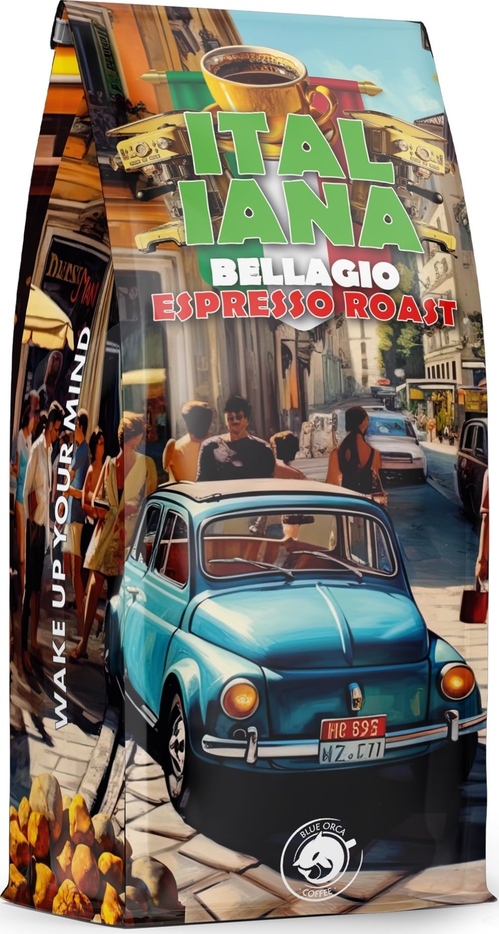 Kawa ziarnista Blue Orca Coffee Kawa ziarnista ITALIANA BELLAGIO ROAST 1KG - ŚWIEŻO PALONA BLUE ORCA COFFEE