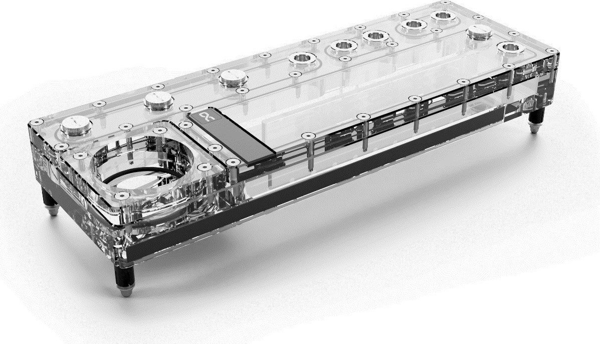 Alphacool Alphacool Core Distro Plate 360 mm Links VPP/D5, ARGB - Acryl