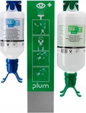 Topserw Zestaw naścienny COMBI DUO z roztworem do płukania oczu