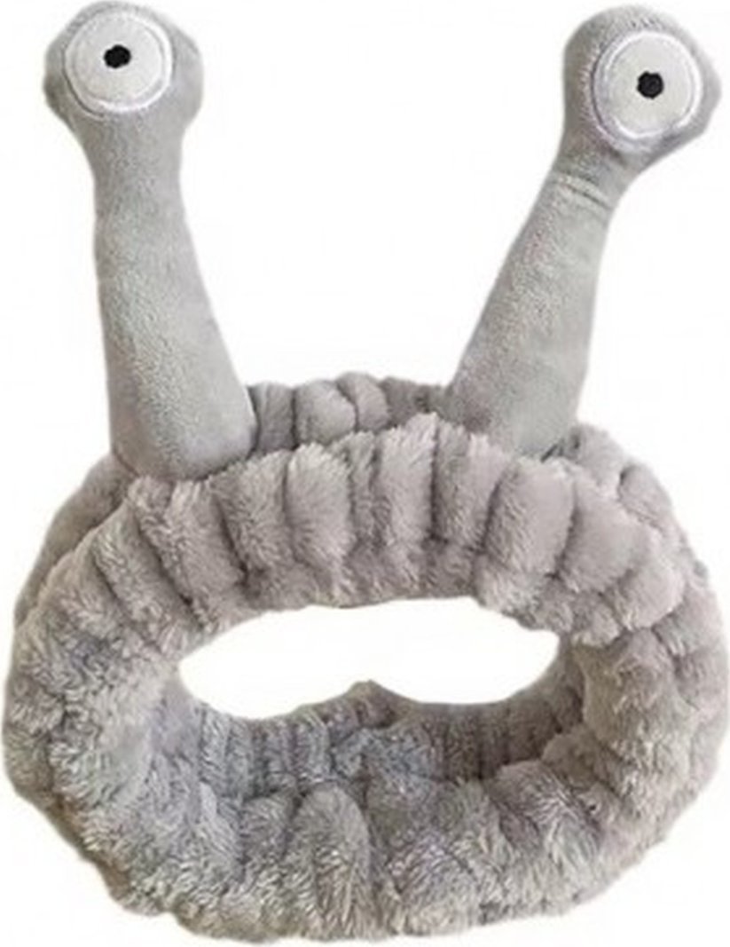 Ecarla Opaska kosmetyczna do włosów-ślimak, szara opk22sz