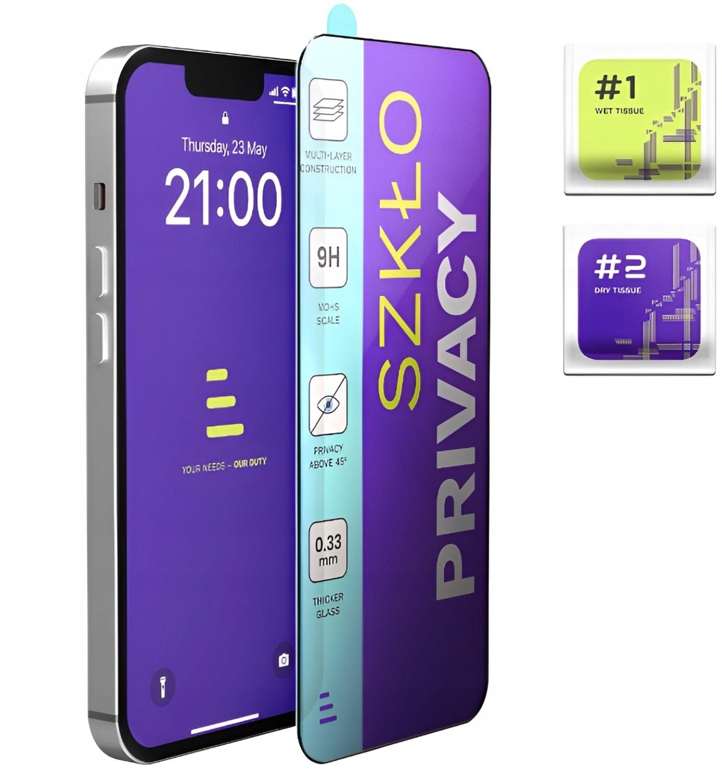 Szkło Hartowane Prywatyzujące Do Nothing Phone 3a (Szybka 9H, 5D, Ochronne)