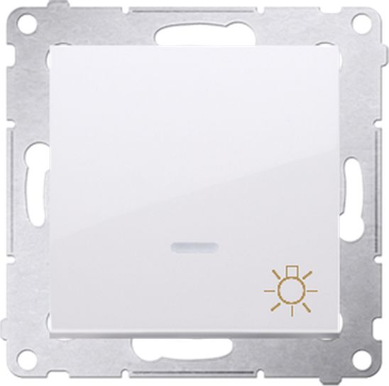Kontakt-Simon Simon 54 Przycisk /światło/ z podświetleniem LED 16AX 250V biały DS1AL.01/11