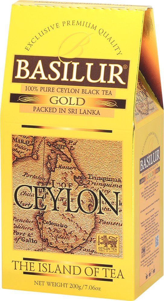Basilur Basilur GOLD czarna herbata cejlońska liściasta BOP1 duże opakowanie 200 g