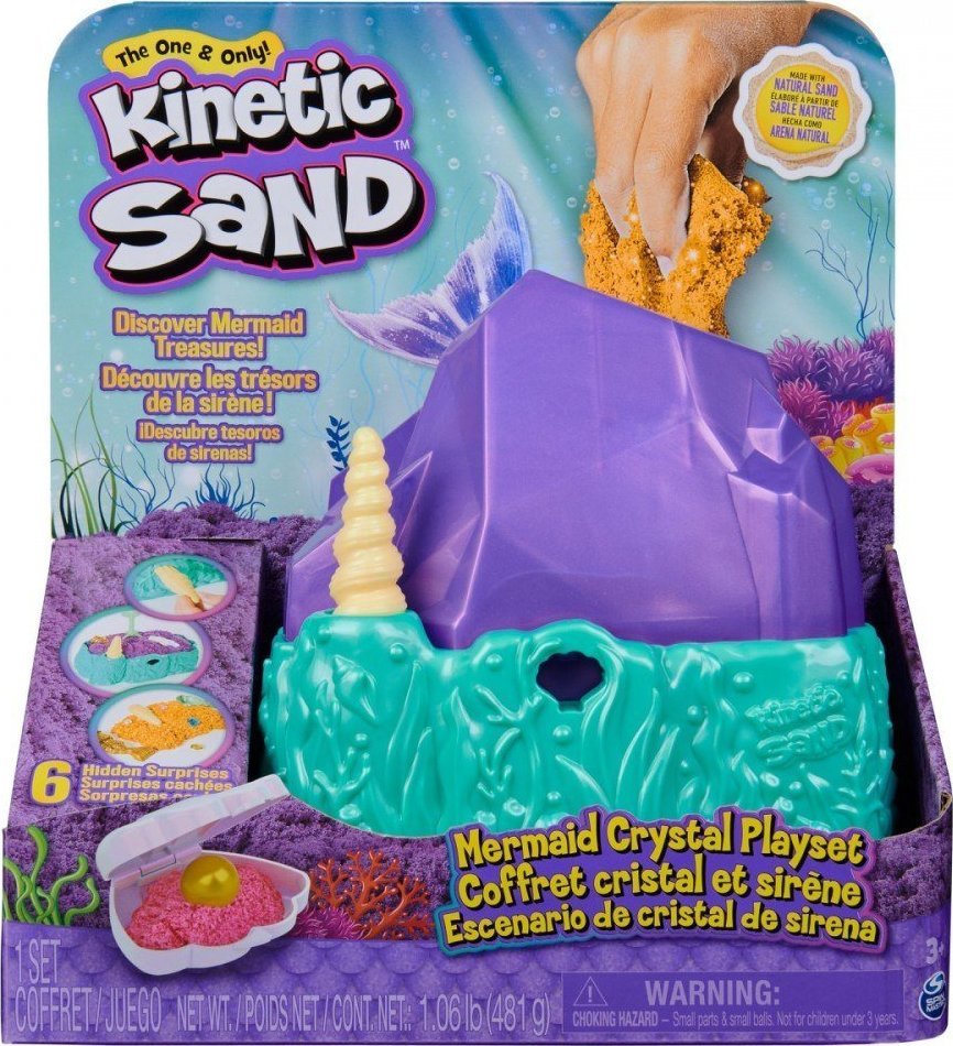 Spin Master Piasek kinetyczny Kinetic Sand zestaw Syrenka