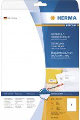 Herma Etykiety samoprzylepne kryjące A4, papier biały nieprzezroczysty mat, 25 szt. (4230)