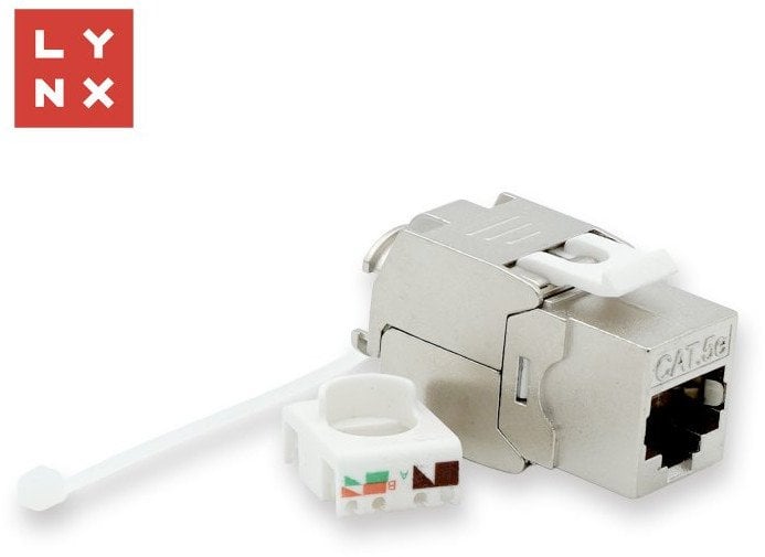 LYNX keystone STP Cat5e, samozařezávací, stříbrný
