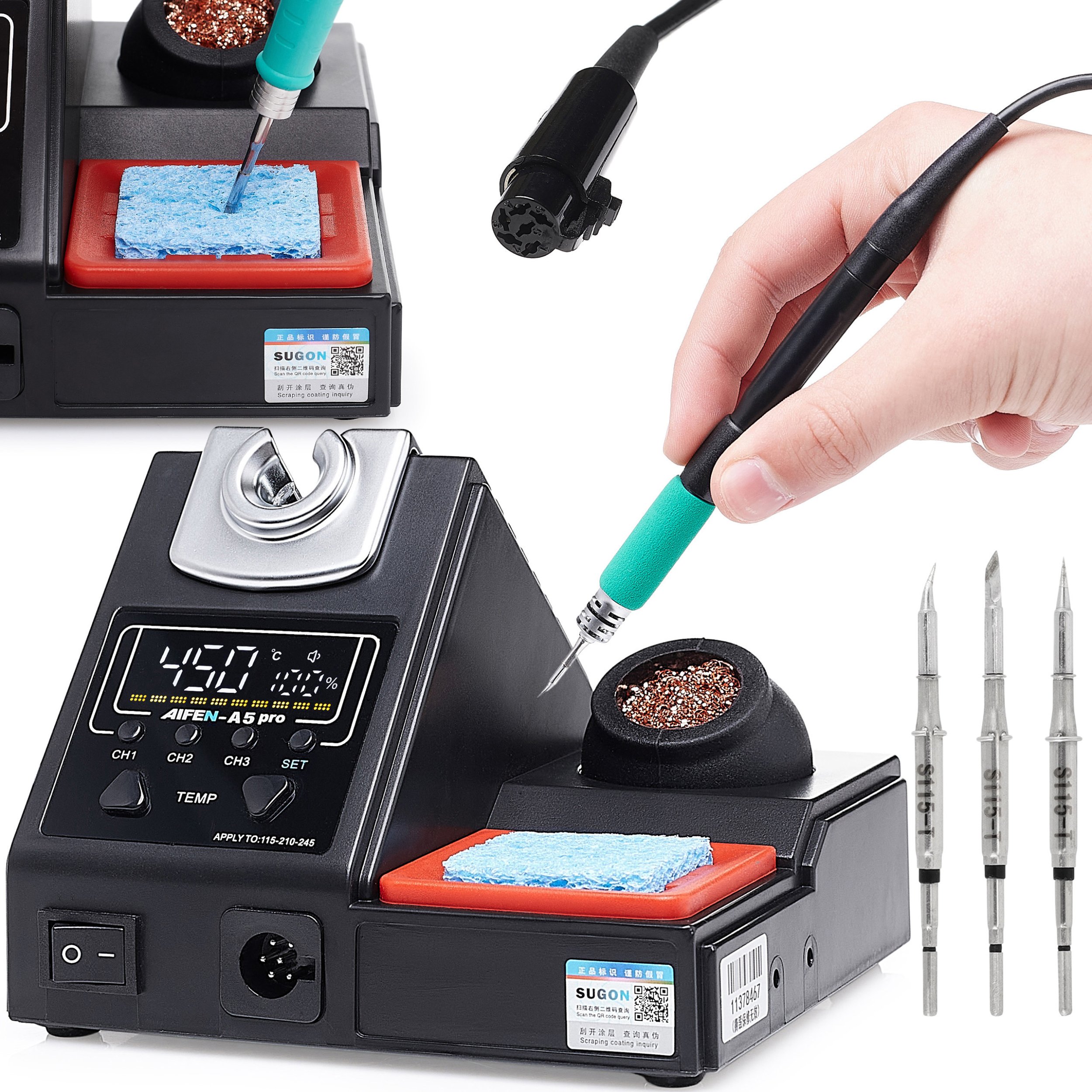 Stacja Lutownicza Lutownica Precyzyjna Aifen A5 Pro