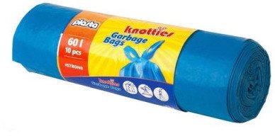 GARBAGE BAGS PLASTA KNOTIES 60L 10PCS