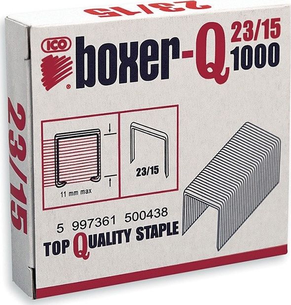 ICO Boxer Zszywki ICO Boxer, 23/15, galwanizowane, 1000szt.